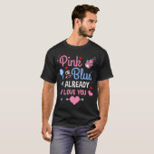 ピンクかブルウどちらでも!あなたへの愛は既に Tシャツ (正面フル)