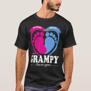 ピンクかブルーあなたのGRAMPY愛する性別Pを明かす Tシャツ