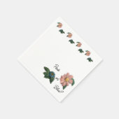 ピンクかブルーか？ジェンダーが赤ちゃんシャワーのナプキンを明らかにする スタンダードカクテルナプキン (角)