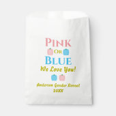ピンクかブルーが大好き！性別の表示 フェイバーバッグ (正面)