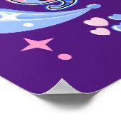 ピンクかブルーのおばあちゃんが大好き ポスター (角)