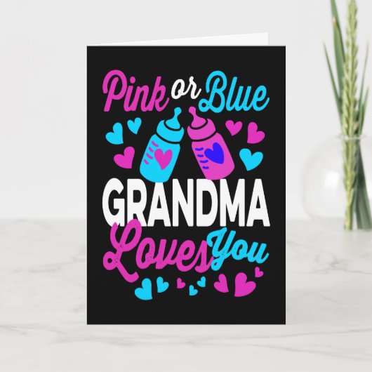 ピンクかブルーのおばあちゃんが大好き |性別の管理人 カード (正面)
