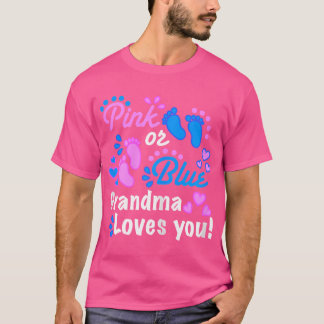 ピンクかブルーのおばあちゃんが愛するジェンダーを明かすパーティー Tシャツ