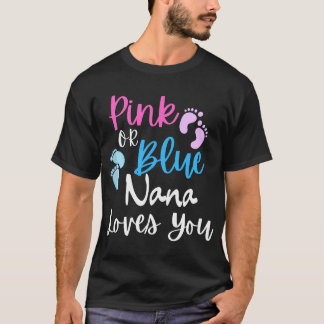 ピンクかブルーのナナは性別の発表を愛する Tシャツ