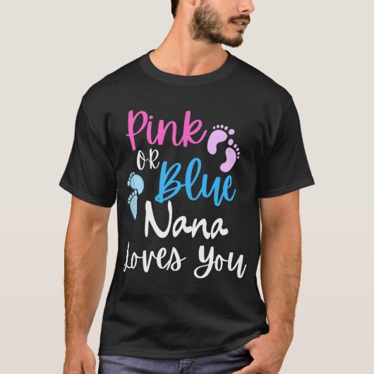 ピンクかブルーのナナは性別の発表を愛する Tシャツ (正面)