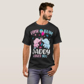ピンクかブルーのパパが性差別を明かす象兵を愛する Tシャツ (正面フル)