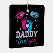ピンクかブルーのパパ愛 セラミックオーナメント (右)