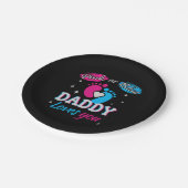 ピンクかブルーのパパ愛 ペーパープレート (アングル)