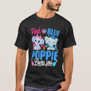 ピンクかブルーのポピーが愛する性差がエレファイを明かす Tシャツ