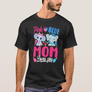 ピンクかブルーのママはゾウを明かす性愛 Tシャツ