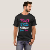 ピンクかブルーのマームが性おもしろい別を愛 Tシャツ (正面フル)