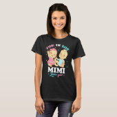 ピンクかブルーのミミがおばあちゃんを愛してる Tシャツ (正面フル)