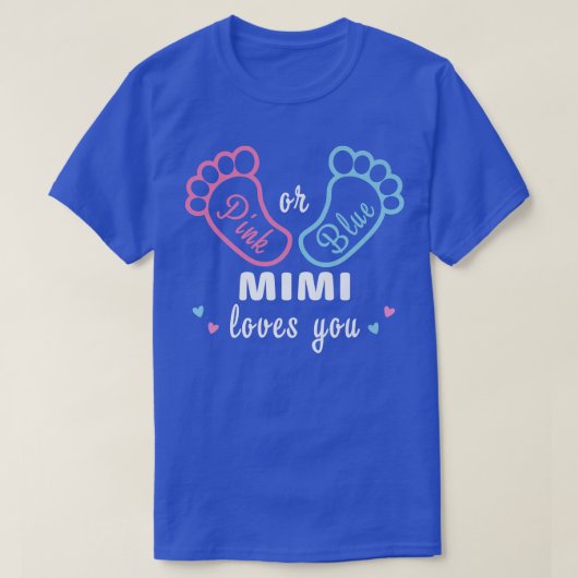 ピンクかブルーのミミが愛する性別 Tシャツ (デザイン正面)