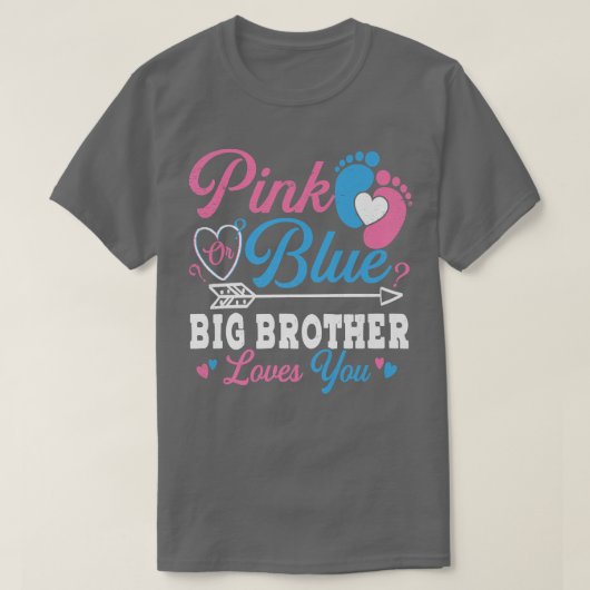 ピンクかブルーの兄が愛する性別B Tシャツ (デザイン正面)