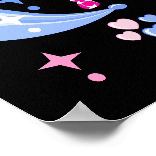 ピンクかブルーの叔母さんがあなたを愛している ポスター (角)