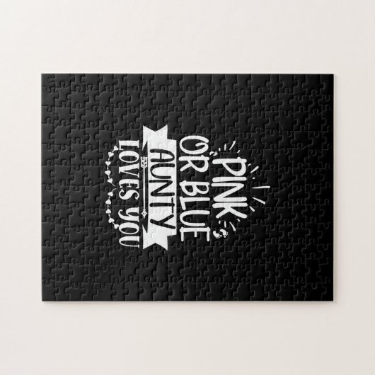 ピンクかブルーの叔母は君を愛している ジグソーパズル (横)