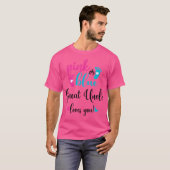 ピンクかブルーの叔父素晴らしが愛する性別開示B Tシャツ (正面フル)