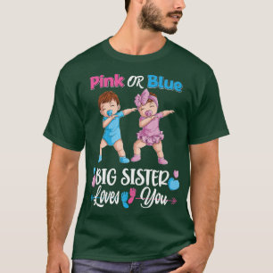 ピンクかブルーの姉が愛するベビー性愛 Tシャツ