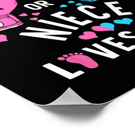 ピンクかブルーの姪があなたを愛するボクシング性発現 ポスター (角)