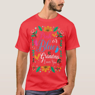ピンクかブルーの祖母が愛する性別を明かすアパー Tシャツ