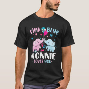 ピンクかブルーノニーが愛する性差イボエ Tシャツ