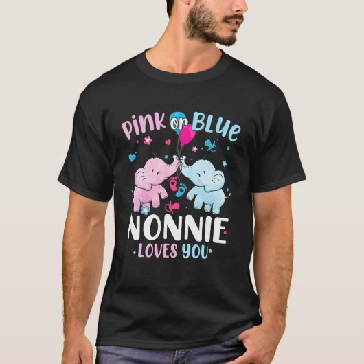 ピンクかブルーノニーが愛する性差イボエ Tシャツ (正面)