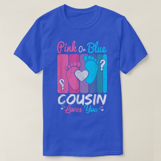 ピンクか青いいとこが愛する性差別パーティー Tシャツ (デザイン正面)