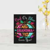 ピンクか青のおばあちゃんがヒョウかぼちゃを愛するファル カード (黄色い花)