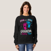 ピンクか青のおばあちゃん愛するベビー性発現 スウェットシャツ (正面フル)