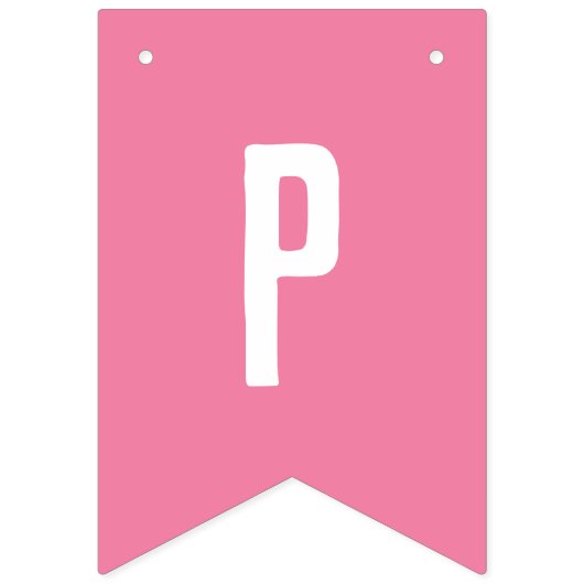 ピンクか青私達は愛します性はハートを明らかにします バンティングフラッグ (第1の旗)