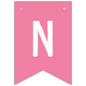 ピンクか青私達は愛します性はハートを明らかにします バンティングフラッグ (第3の旗)