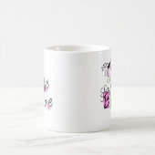 ピンクか黒い花花嫁 コーヒーマグカップ (中央)