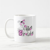 ピンクか黒い花花嫁 コーヒーマグカップ (左)