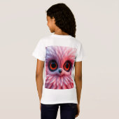 ピンクがかったキュートなファー Tシャツ (裏面フル)