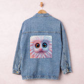 ピンクがかったキュート デニムジャケット (ハンガー)