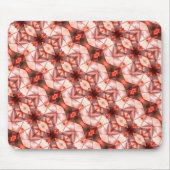 ピンクがかったワイン色のシルキーなラインの抽象的なストライプ マウスパッド (正面)