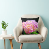 ピンクがかった紫色のオレンジアジサイ クッション (椅子)