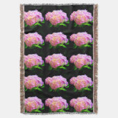 ピンクがかった紫色のオレンジアジサイ スローブランケット (正面縦)