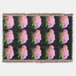 ピンクがかった紫色のオレンジアジサイ スローブランケット