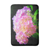 ピンクがかった紫色のオレンジアジサイ バスマット (正面縦)