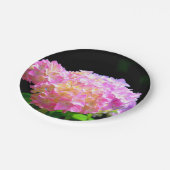 ピンクがかった紫色のオレンジアジサイ ペーパープレート (アングル)