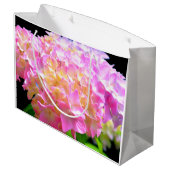 ピンクがかった紫色のオレンジアジサイ ラージペーパーバッグ (裏面アングル)