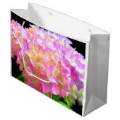 ピンクがかった紫色のオレンジアジサイ ラージペーパーバッグ (正面アングル)