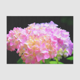 ピンクがかった紫色のオレンジアジサイ 薄葉紙