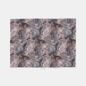 ピンクがかった自然の石の質 フリースブランケット (正面(横))