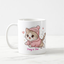 ピンクがかわいい コーヒーマグカップ