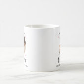 ピンクがママに昇進 |フォトギフトマグ コーヒーマグカップ (中央)