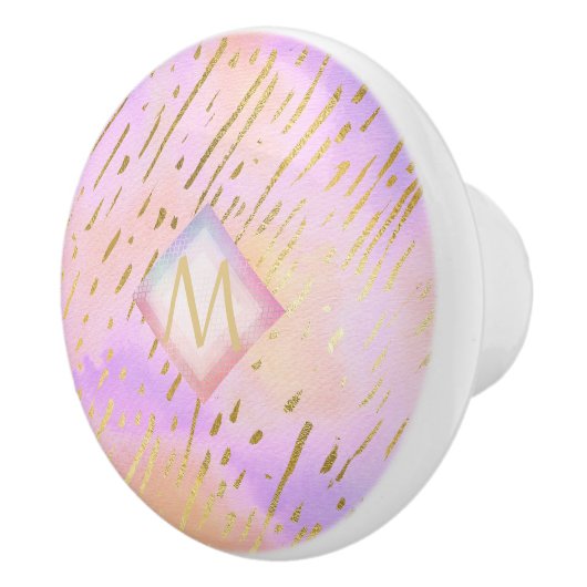 ピンクが大好きな女の子への贈り物|過去記事金ゴールド セラミックノブ (右)