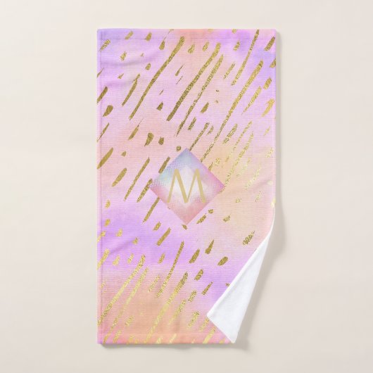 ピンクが大好きな女の子への贈り物|過去記事金ゴールド ハンドタオル (ハンドタオル)