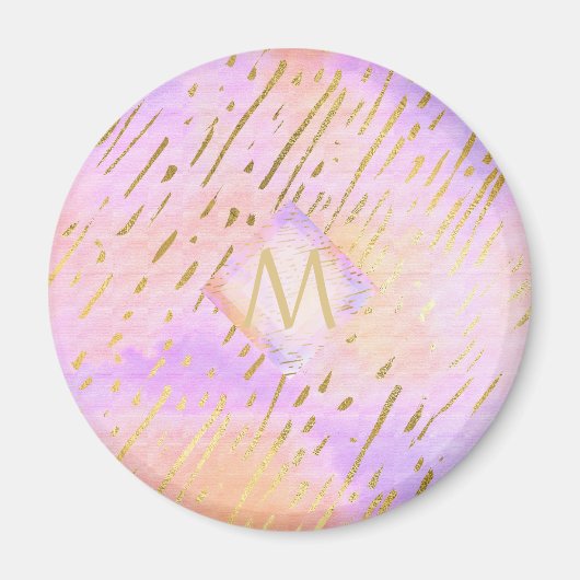 ピンクが大好きな女の子への贈り物|過去記事金ゴールド マグネット (正面)